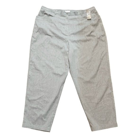 Jones New York Sport Women's Gray Trousers Grey Pants Size 24W NWT [B35#70] - Picture 1 of 13